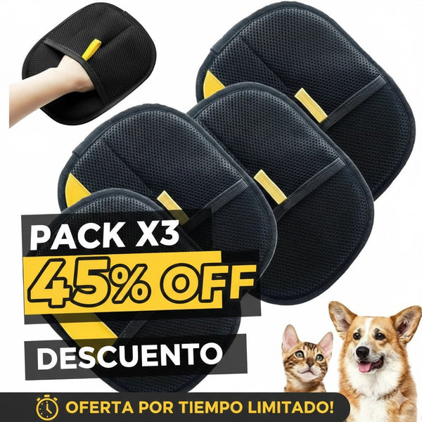 Guante Removedor de Pelo para Mascota-Negro